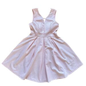 Papaya Light Pink Fit & Flare Dress Size S Blush Valentine Date Night